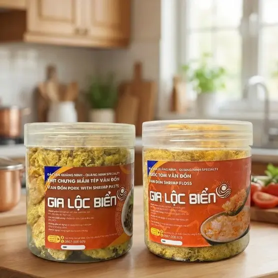 Combo 2 món: Ruốc Tôm & Mắm Tép Chưng Thịt - Món ăn ngon từ Hải sản Vân Đồn Quảng Ninh